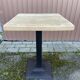 pedestal table iron metal garden bistro 70s vintage