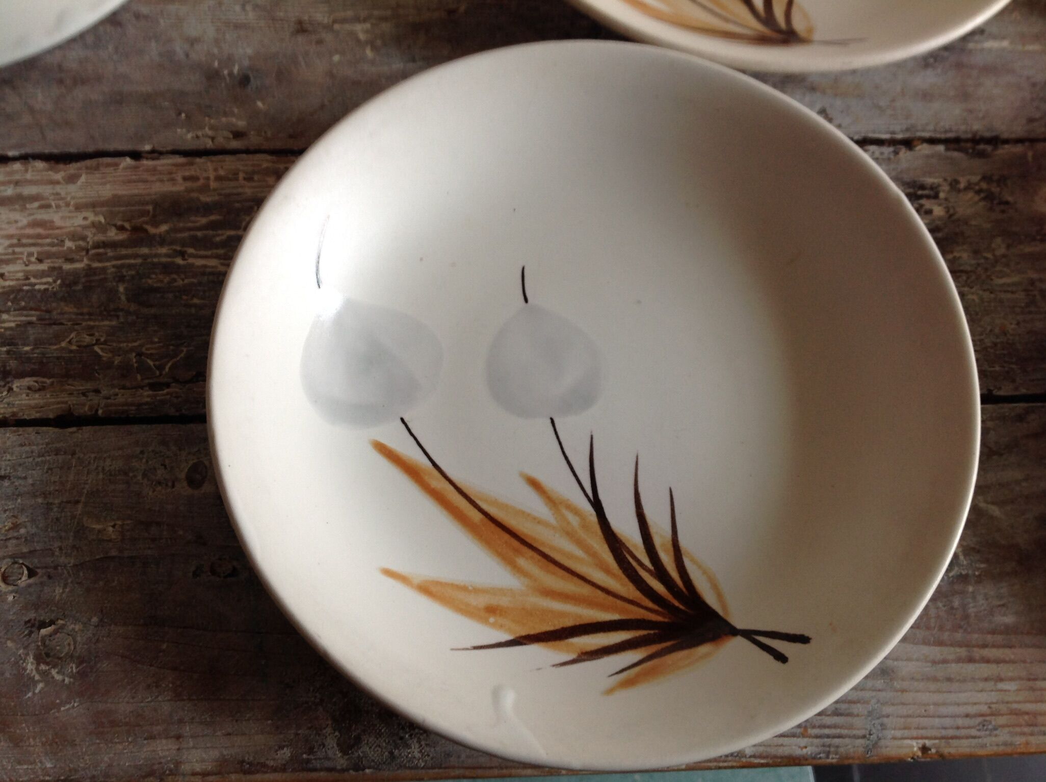 Set of 11 soup plates