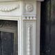 Louis XVI style fireplace in Carrara marble, circa 1880