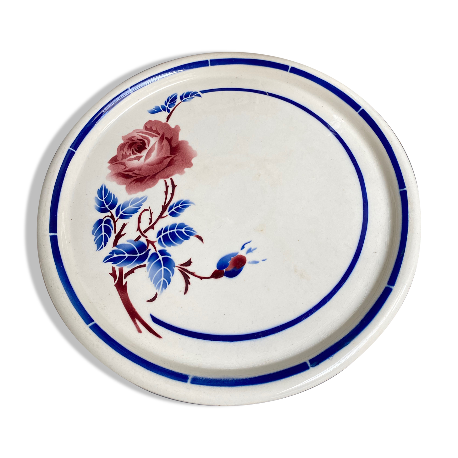 Plat à tarte faïence de Luneville
