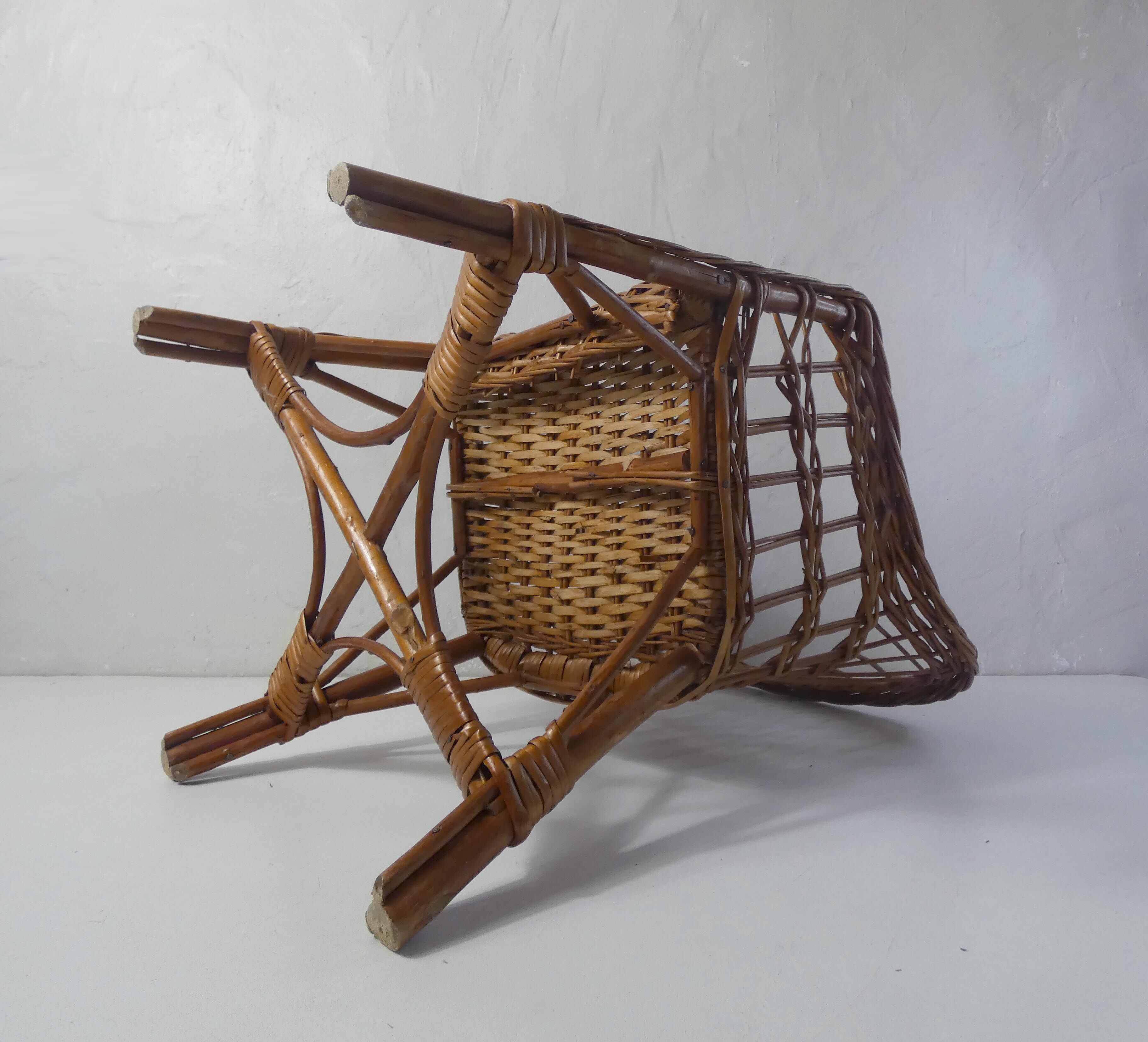 Rattan armchair for children