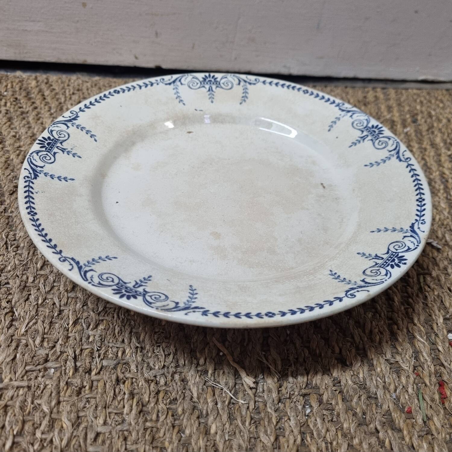 Lunéville earthenware piedouche plate 1930