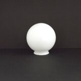 French Vintage White Opaque Glass Medium Replacement Glass Globe Shade 205