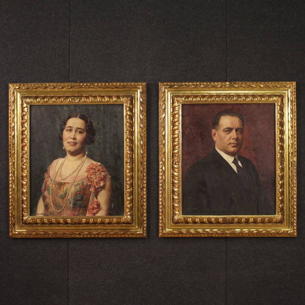 Portrait of a lady signed Angelo Garino and dated 1931