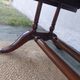 English lion paw desk and lyre armchair, leather, extensions