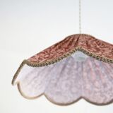 Suspension with printed floral design Françoise "auburn flowers"