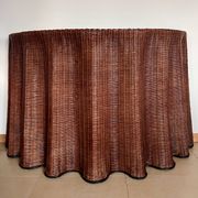 Vintage Console Wicker Trompe-l’Œil  Skirted Ghost Table
