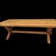 Table de ferme brutaliste avec ces 8 chaises