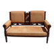 Banquette ancienne tissu velours