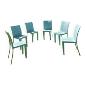Set of 6 Miss Global chairs by Philippe Starck for Kartell