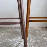 Paire de tabourets de bar vintage en métal