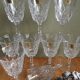 Lot de 9 petits verres à pied Vmc Reims France vintage