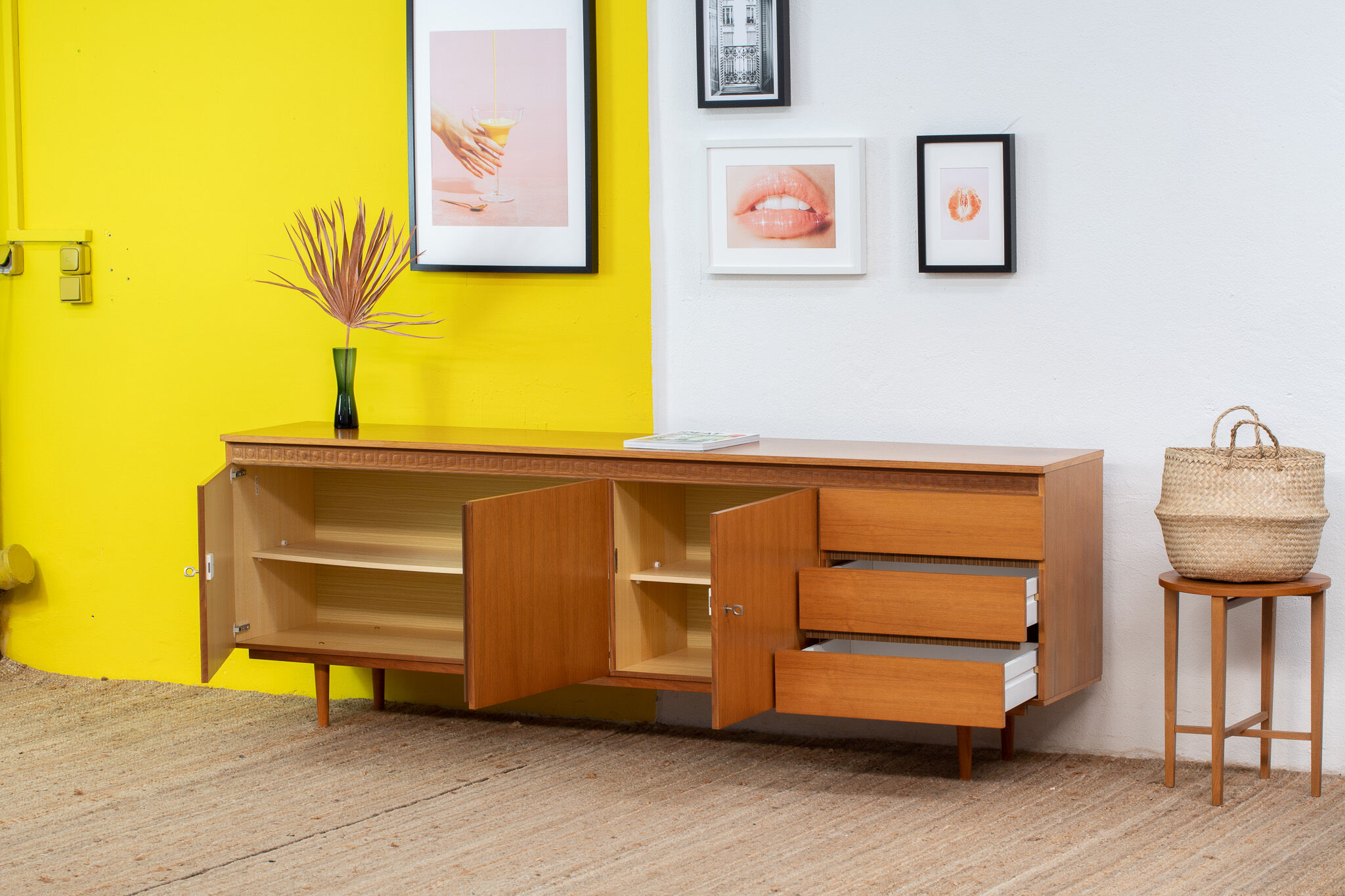 Scandinavian sideboard 218 cm