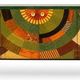 A beech wood Art Deco sideboard with polychrome marquetry.