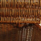 Wicker toy chest