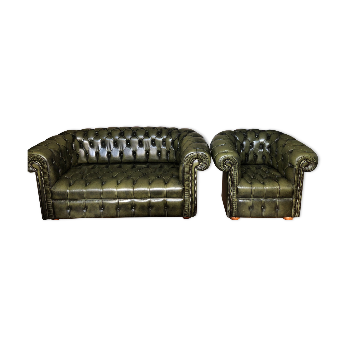 Chesterfield sofa & armchair
