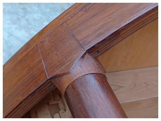 Harry Ostergaard for Randers Mobelfabrik round Danish extendable teak table 1960