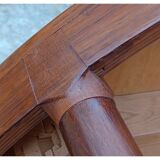 Table danoise ronde Harry Ostergaard pour Randers Mobelfabrik extensible teck 1960