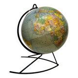 Antique Girard and Barrere 1965 vintage terrestrial globe