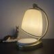 Bauhaus / Modernist lamp brass/bakelite & opaline Mid Century 1940-50