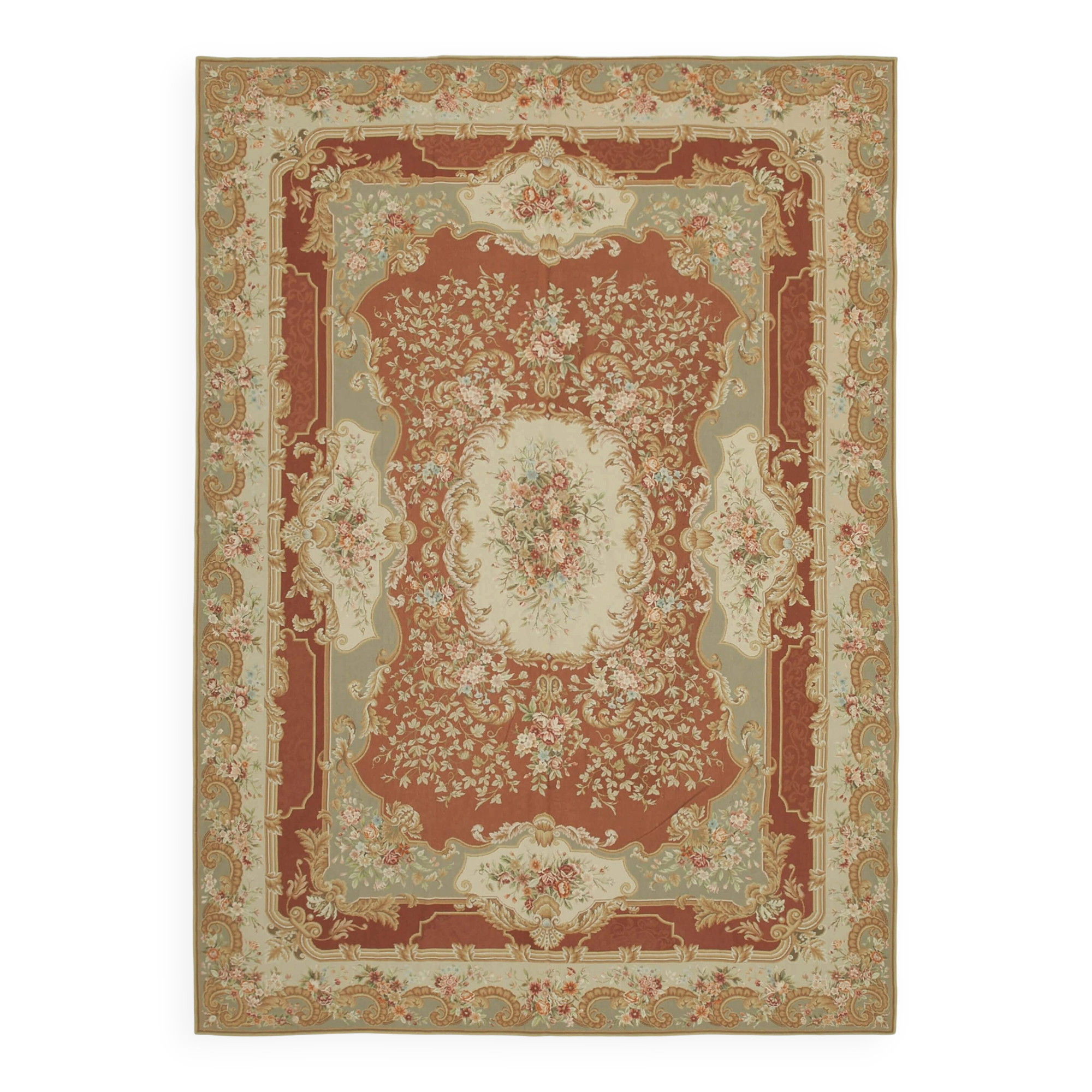 Handmade Vintage Flatweave Needlepoint Kilim 290 cm x 408 cm