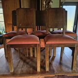 Five Art Deco style chairs plus one.