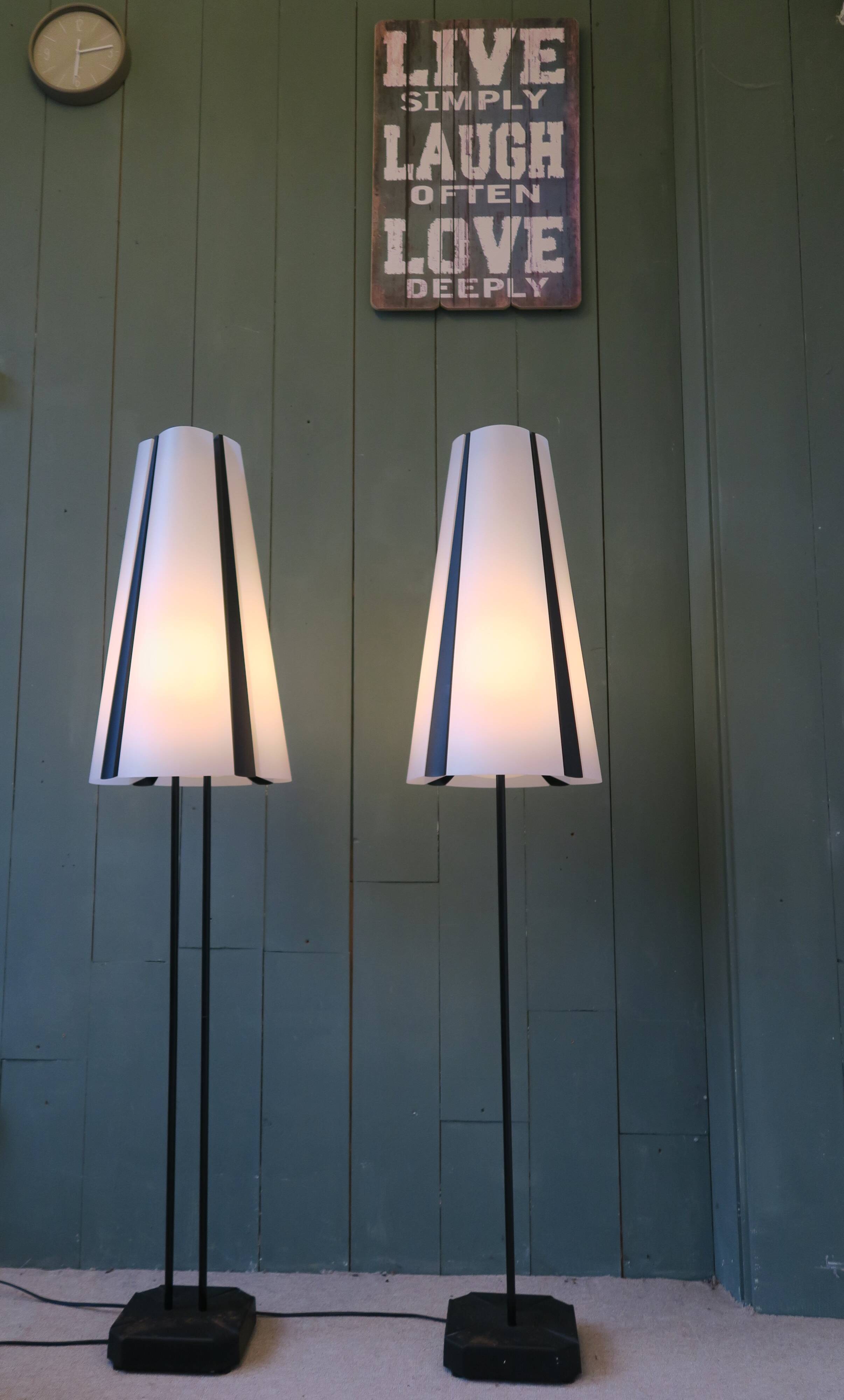 Pair of floor lamps, Ikea, Vistofta, 1980