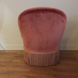 Pink velvet Armchair