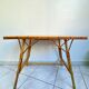 Rattan side table