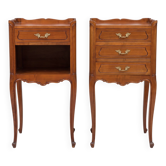 Paire de chevets louis xv en merisier