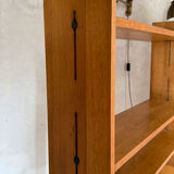 Vintage freestanding bookshelf in solid oak