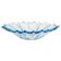Vintage decorative plate in light blue glass, Italy, 1960s.