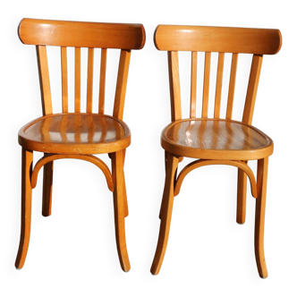 2 chaises Baumann N°31 hêtre clair