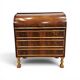 Walnut cylinder-roll-top secretary desk, 1970s.