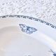 Very large 19th century iron earth dish Sarreguemines "Carmen" butterfly and flowers