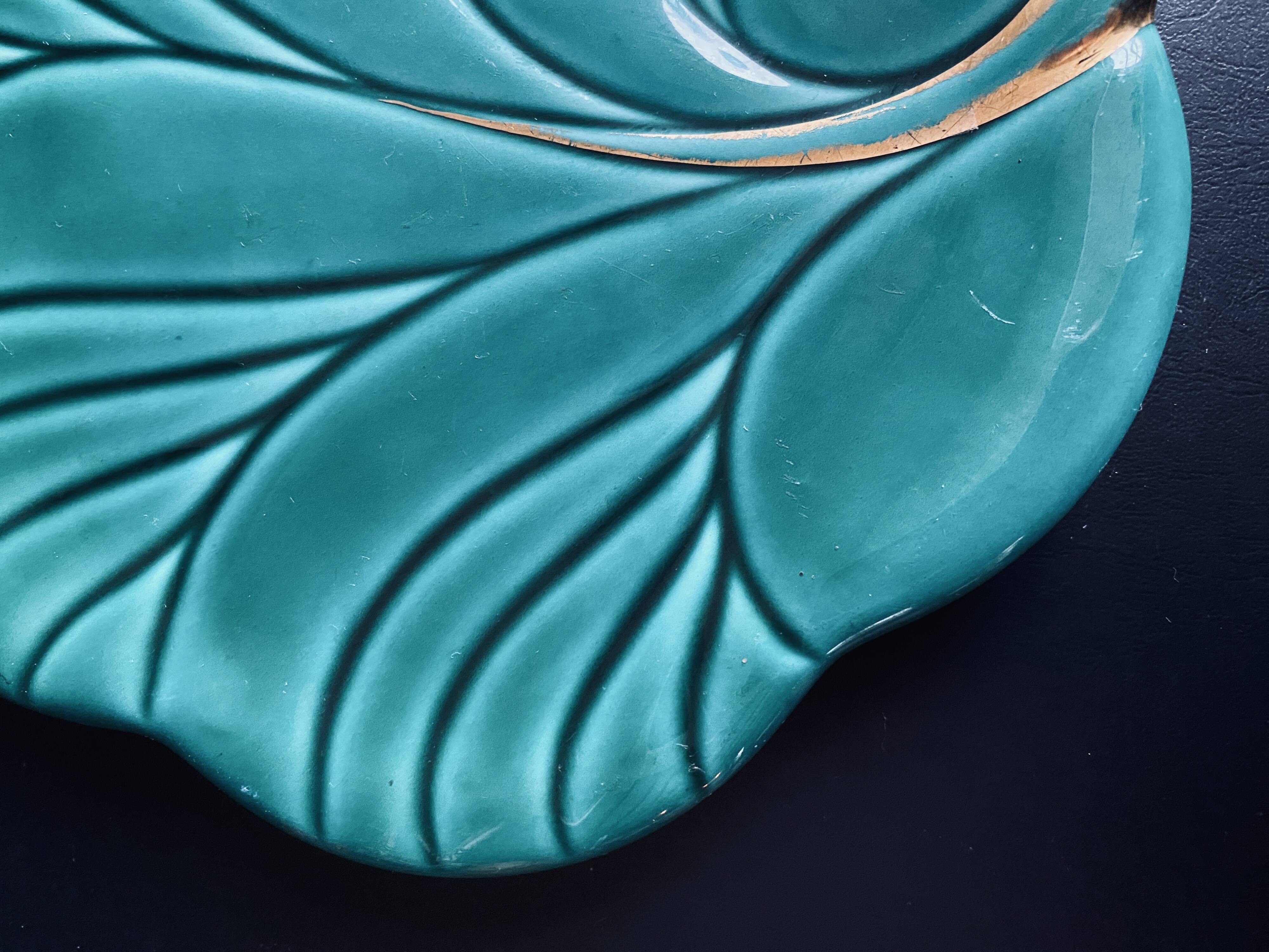 Verceram green vintage trivet