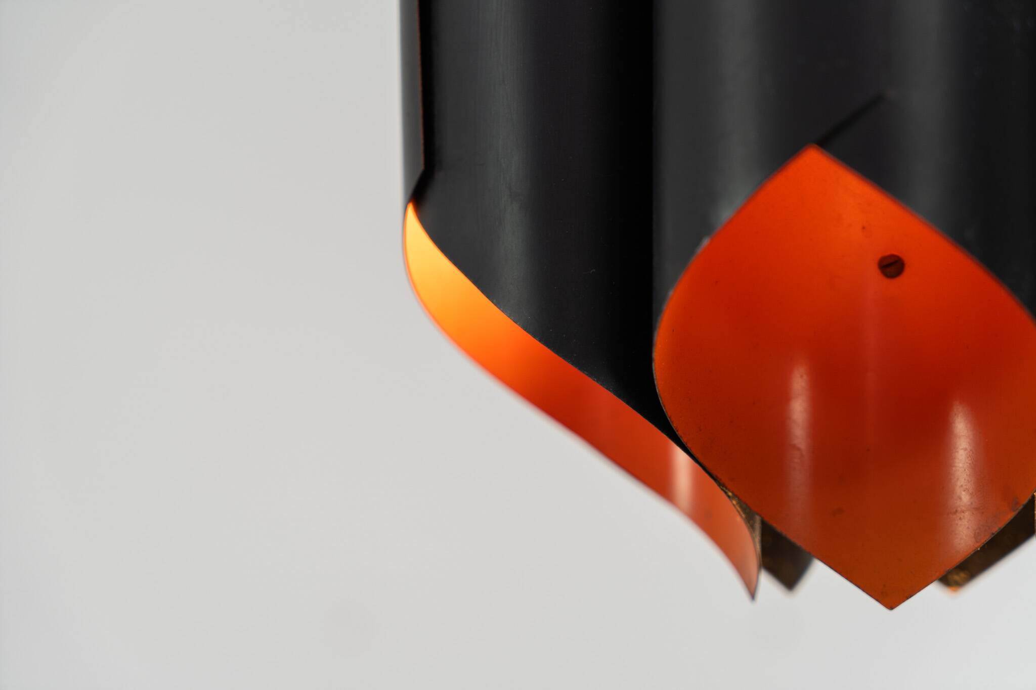 Sculptural pendant light by Bent Karlby for Lyfa