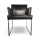 6 chaises Solo d'Antonio Citterio pour B&B Italia / Cuir noir