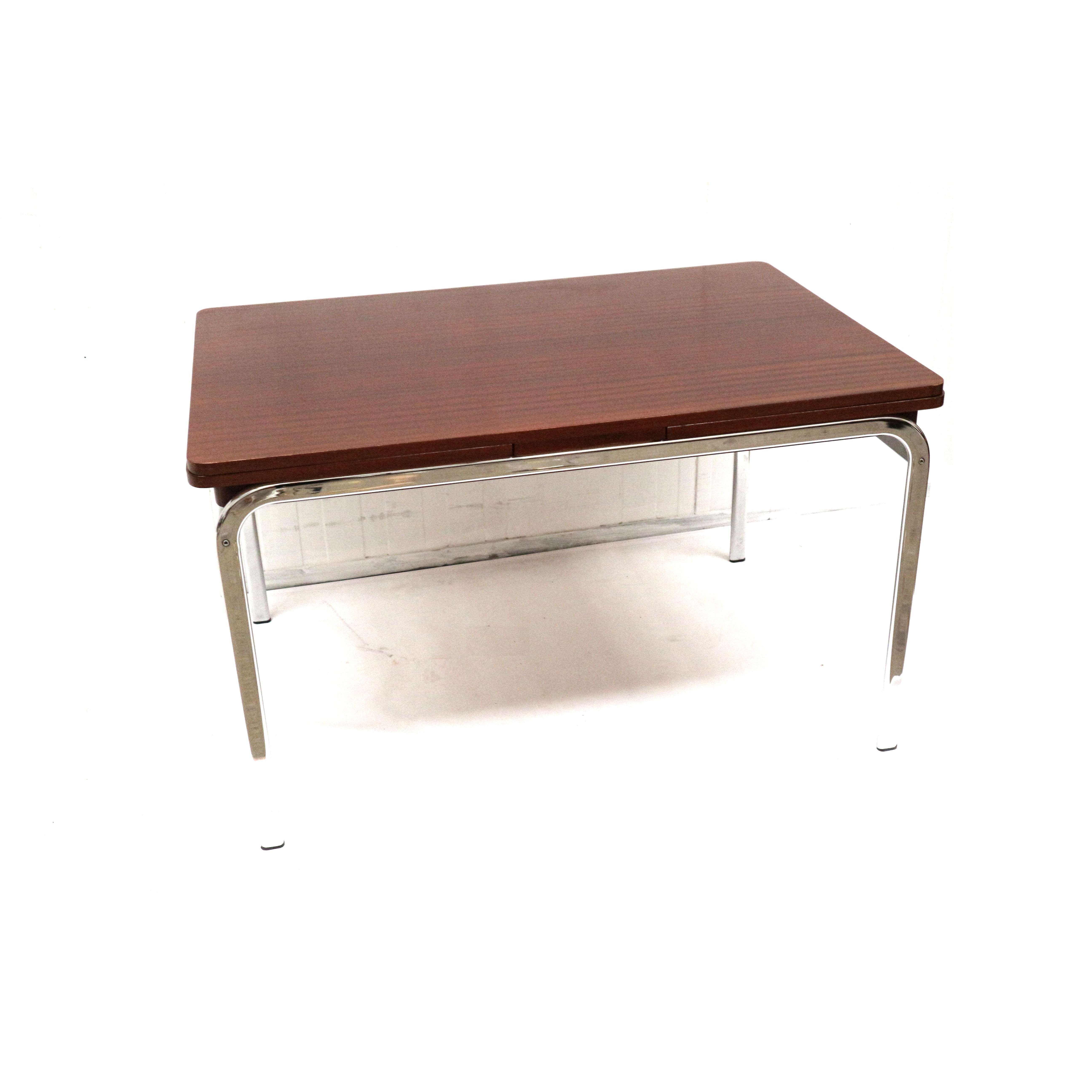 Vintage extendable dining table made in the 1970s