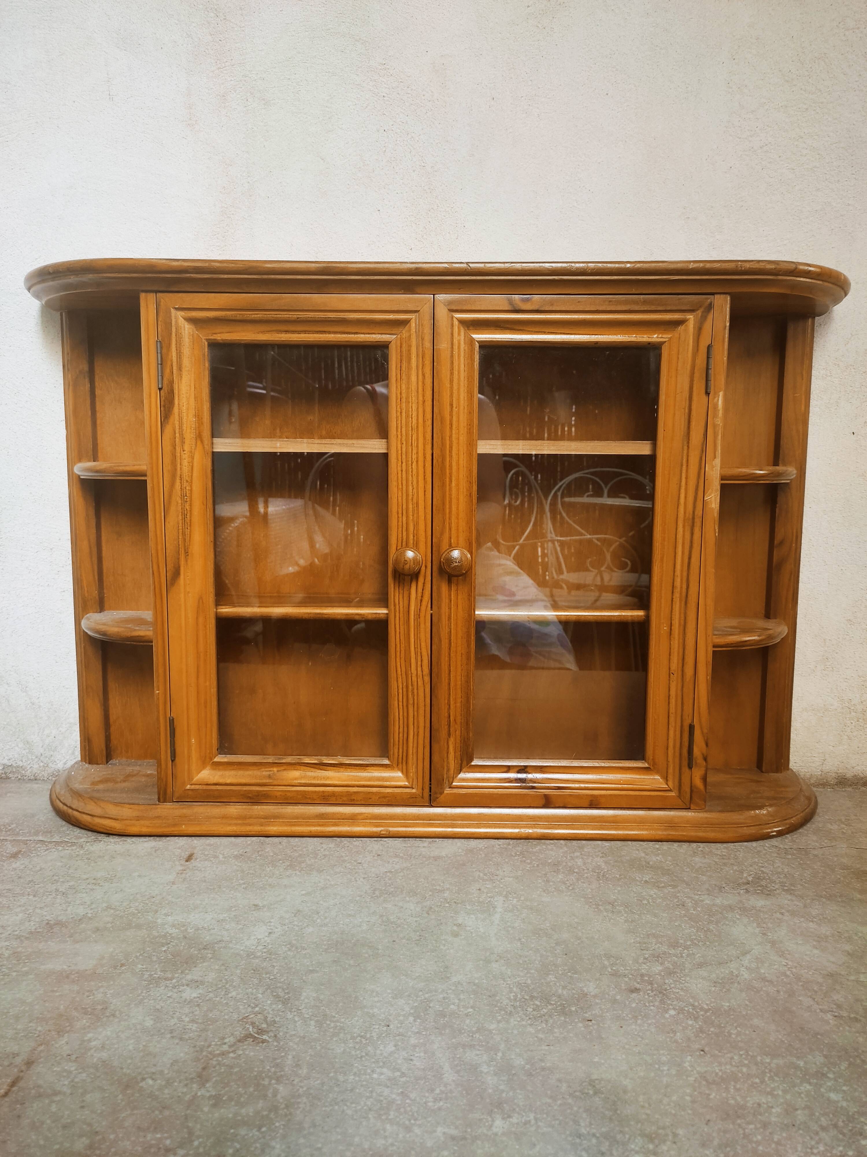 Wooden wall display case