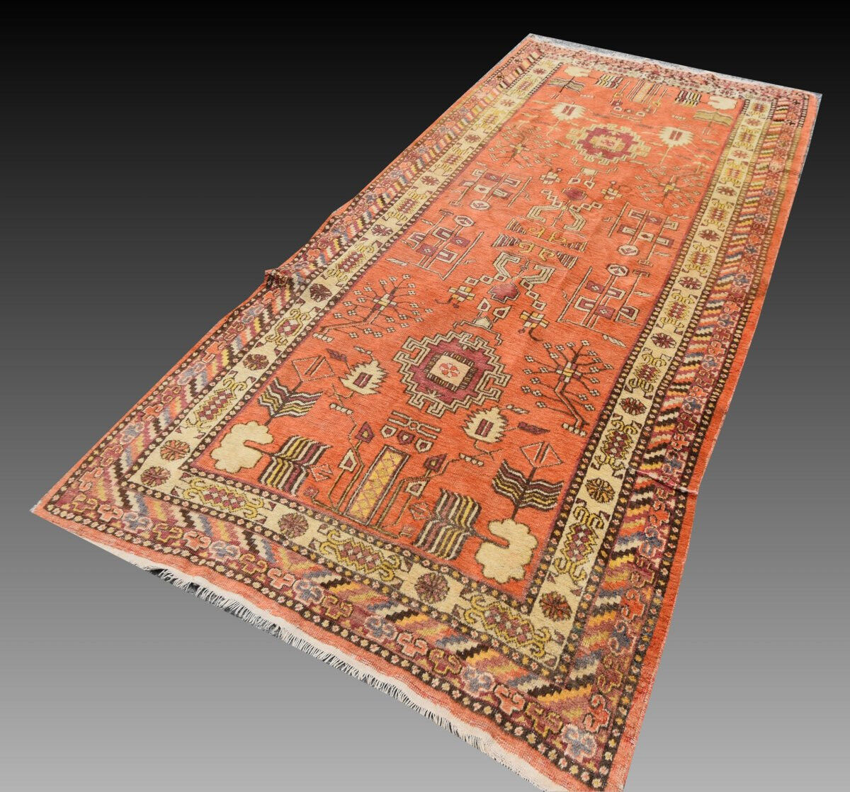 Khotan carpet Turkestan - Samarkand: 285x138 cm "Galerie Sardje"