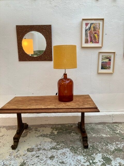 Vintage bottle lamp