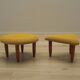 Set of two mustard footstools, Danish design, 1990s, production: Denmark