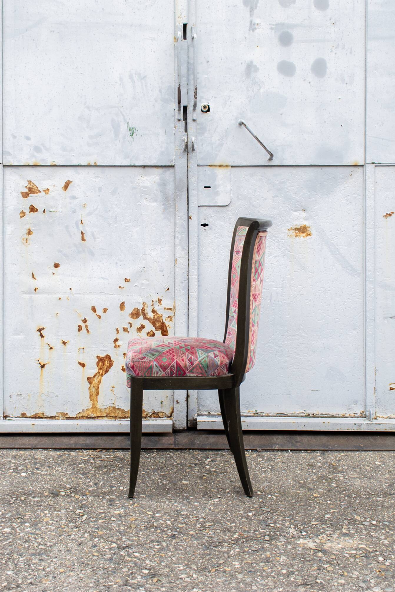 Art Deco Italian sedie in noce, 1930s