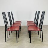 6 chairs by Giorgio Cattelan for Cidue Italy, postmodern, 1980s