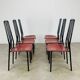6 chairs by Giorgio Cattelan for Cidue Italy, postmodern, 1980s