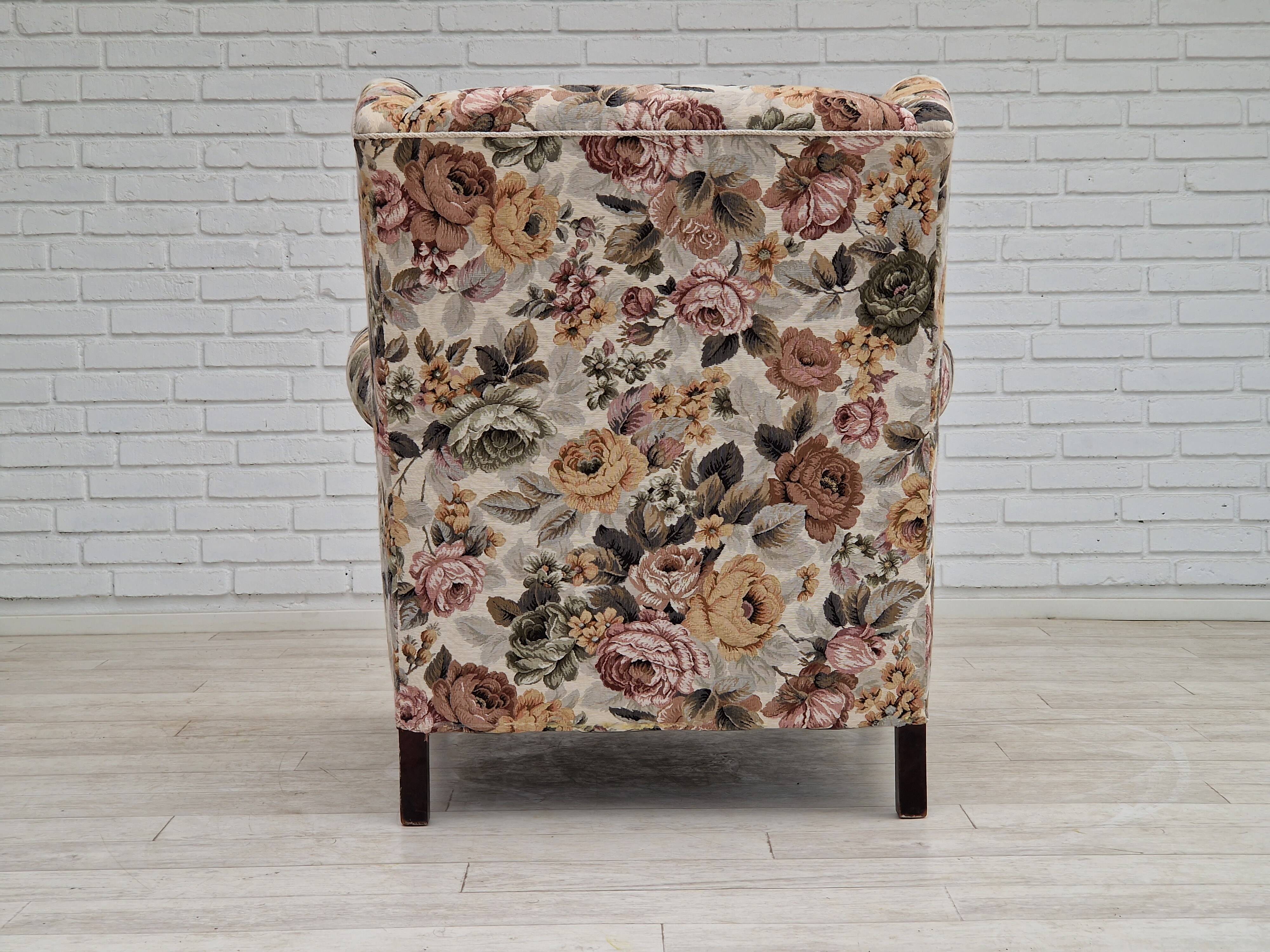 1950s Danish armchair in fabric