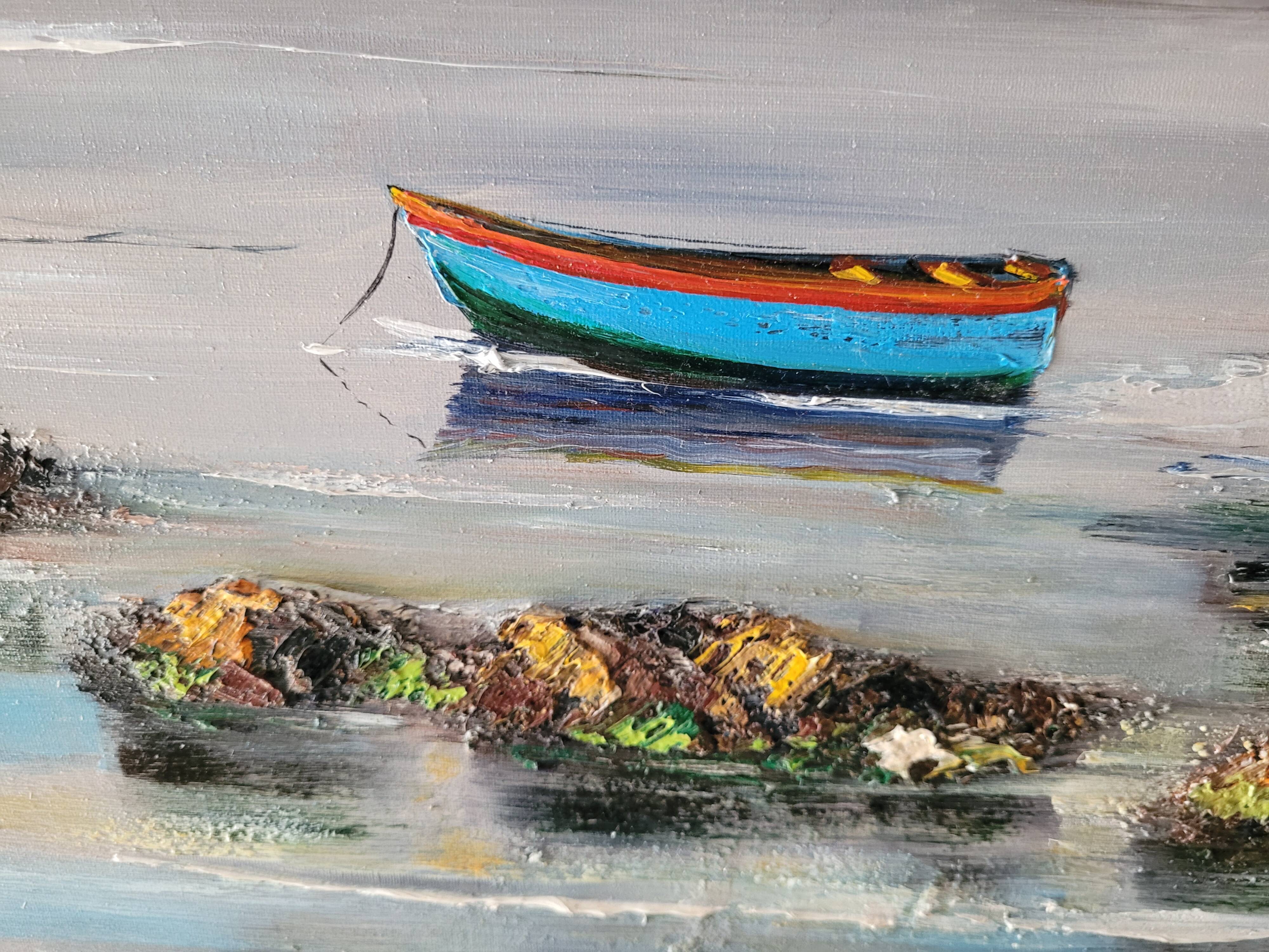 Painting Lucien Gondret 1941, Brittany Morbihan