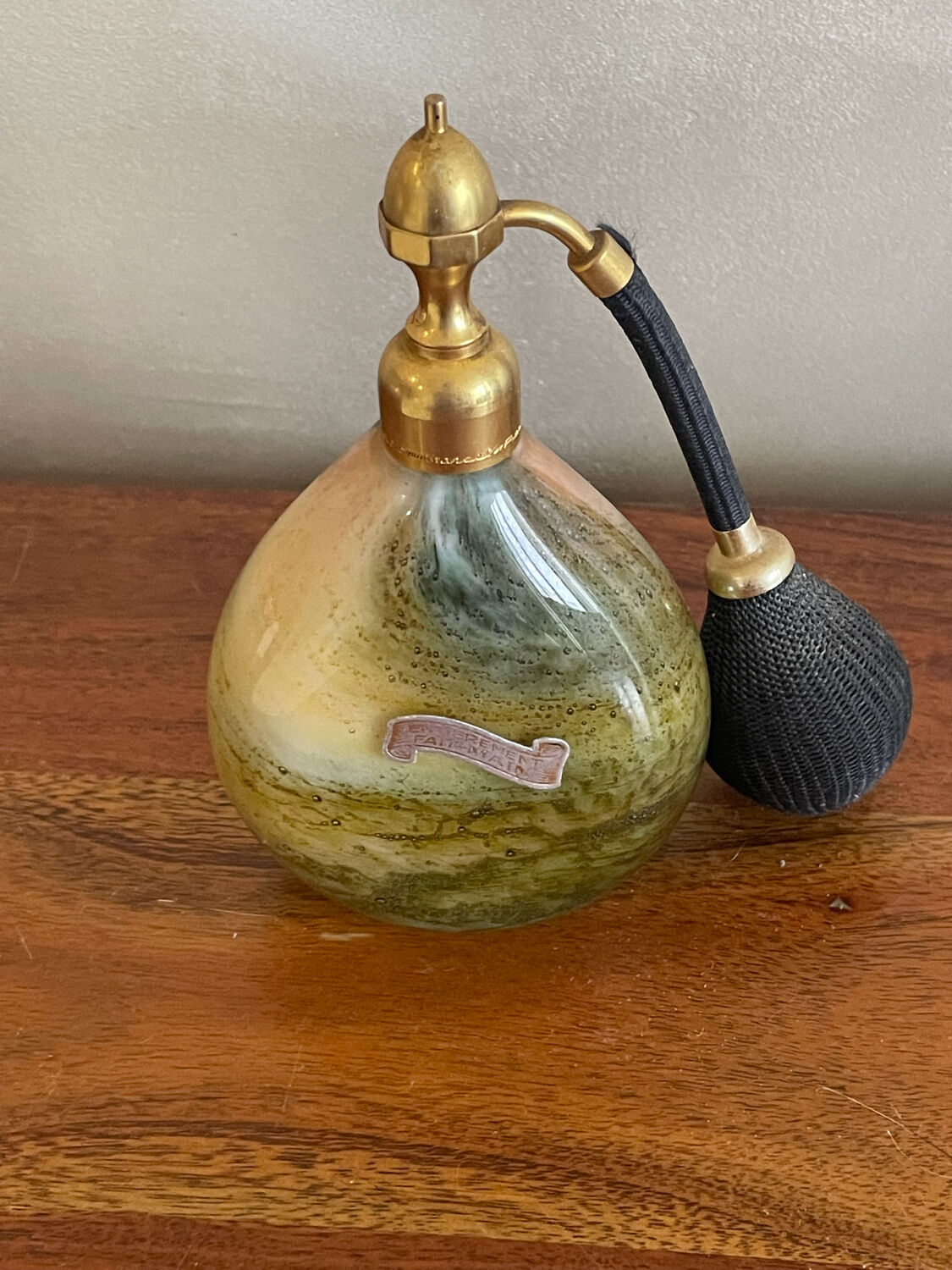 Perfume bottle with pear