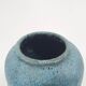 Blue ceramic fat lava vase. Attributed to Pieter Groeneveldt. Not marked.
